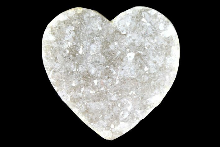 Quartz Crystal Cluster Heart - Uruguay #128693